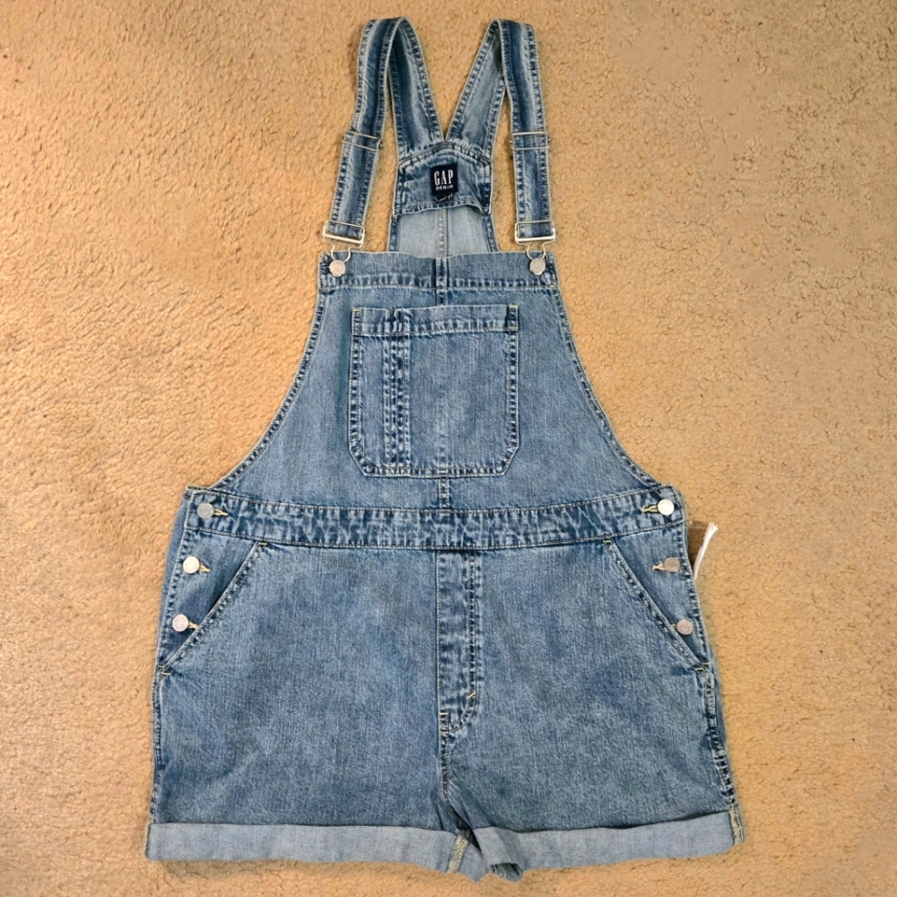 NEW GAP Denim Short Overalls